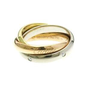 CARTIER Authentic 18k Gold Diamond Trinity Ring